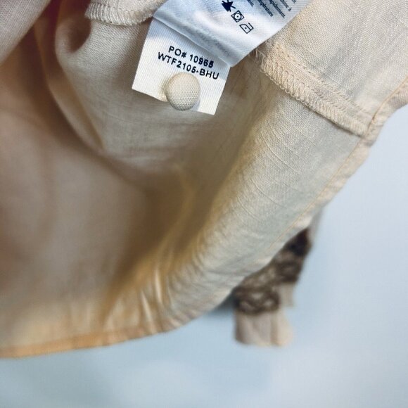 Faherty Brand ARLES blouse blush Small $158 Long Sleeve - Picture 6 of 10